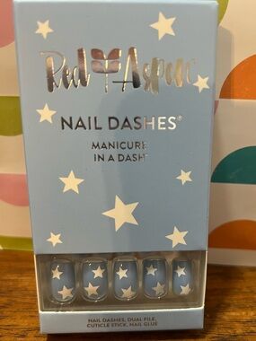 Red Aspen Nail Dashes Presley the Patriot Press-On Nails